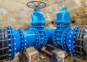 water treatment of gate valve