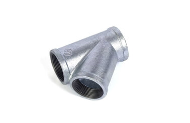 Pipe Connector Lateral Y Branch Tee 45 Degree