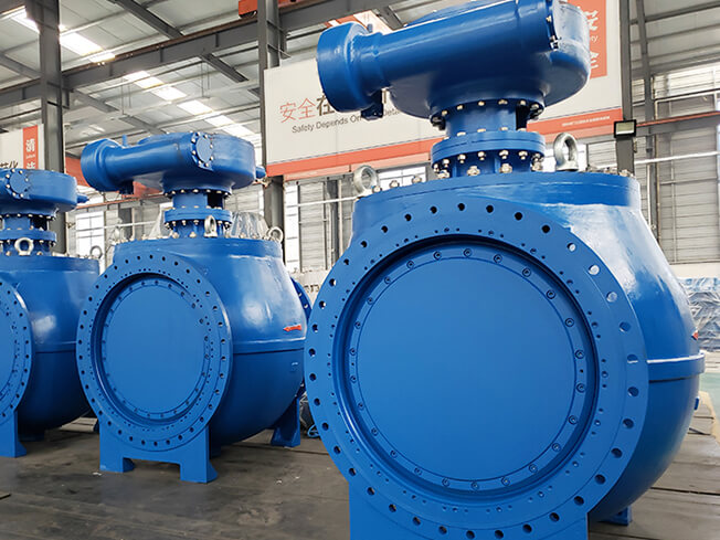 DN1400 top-mounted eccentric semi-ball valve