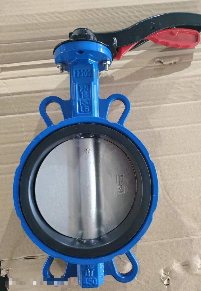 QT450 PN16 resilient seated wafer butterfly Valve