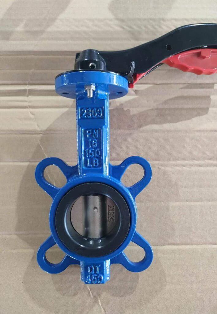 QT450 resilient seated wafer butterfly Valve